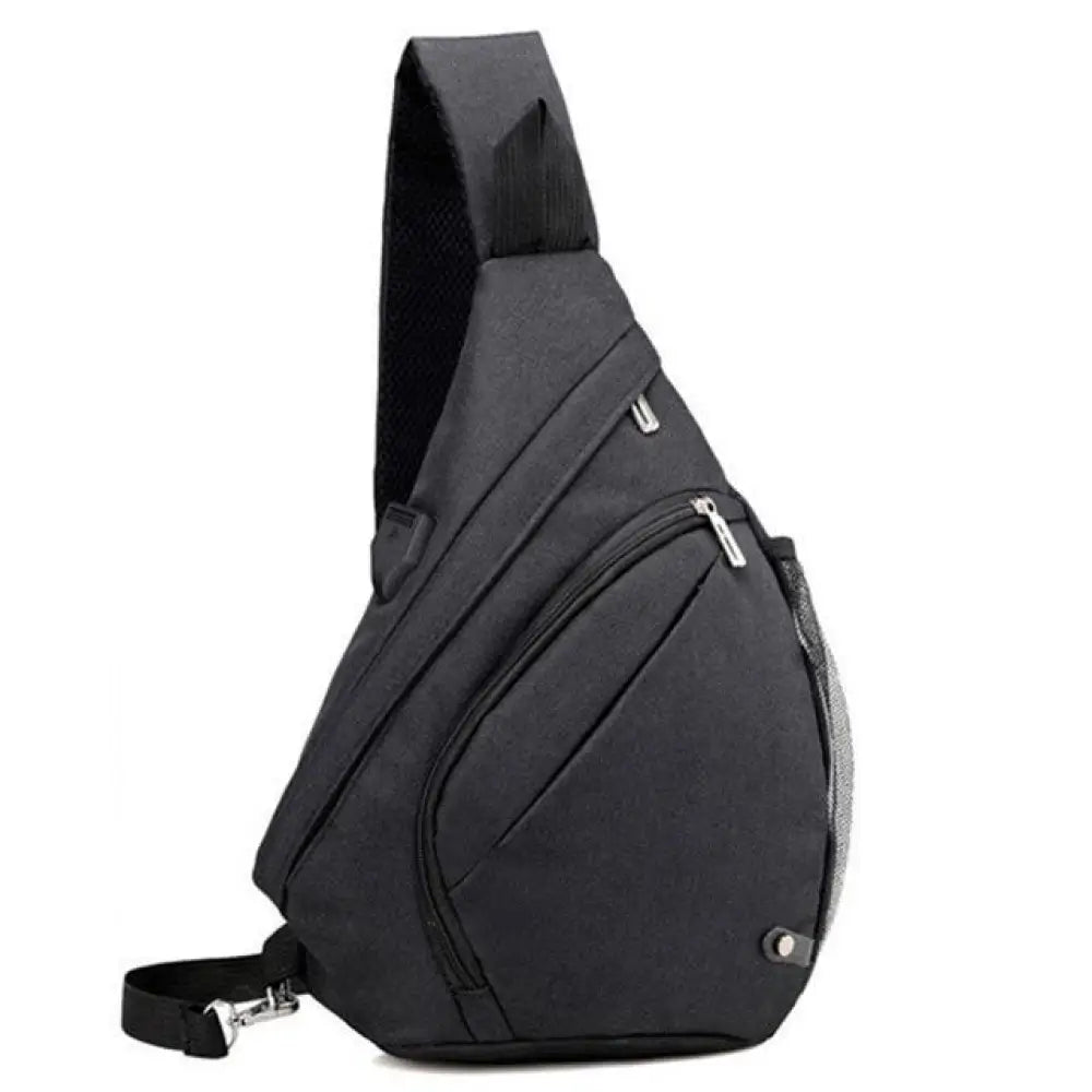 TravelPro™ USB Charging Sling Backpack — Anti-Theft Crossbody with USB Port