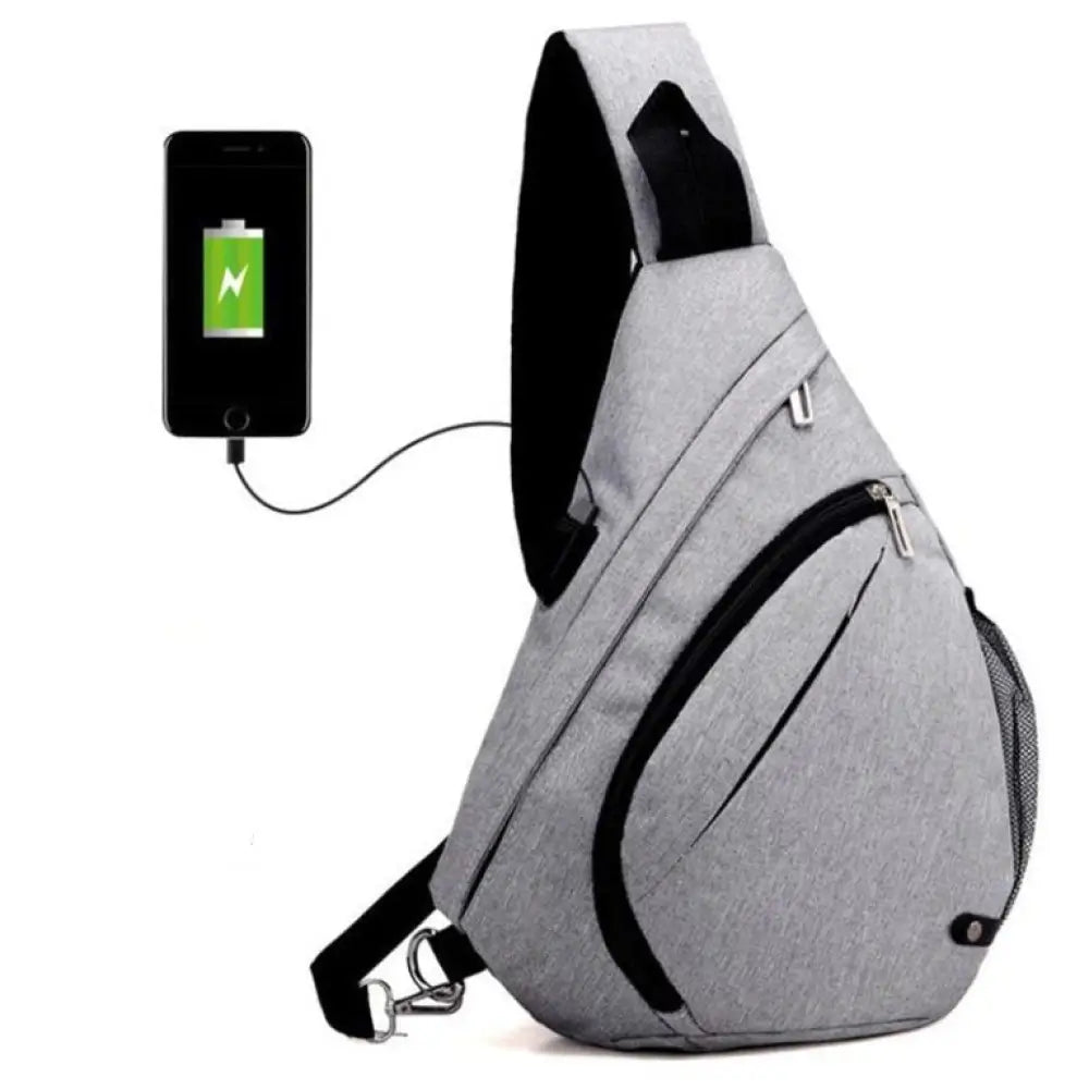TravelPro™ USB Charging Sling Backpack — Anti-Theft Crossbody with USB Port