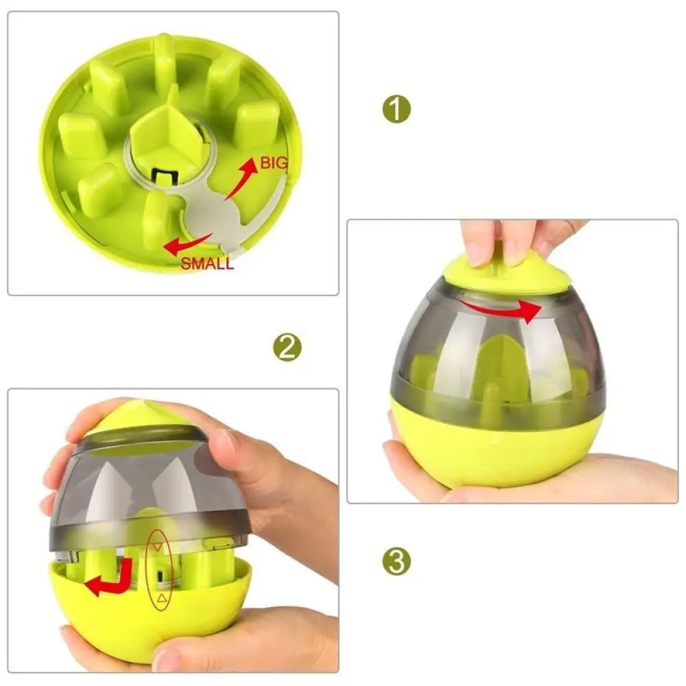 Interactive Pet Treat Dispensing Ball — Slow Feeder Toy for Dogs & Cats