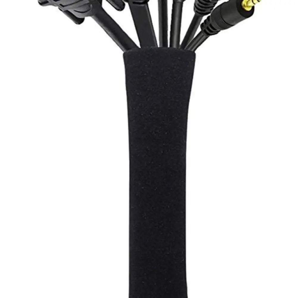 Universal Cable Management Sleeve Cord Organizer with Zipper - 5 Pcs