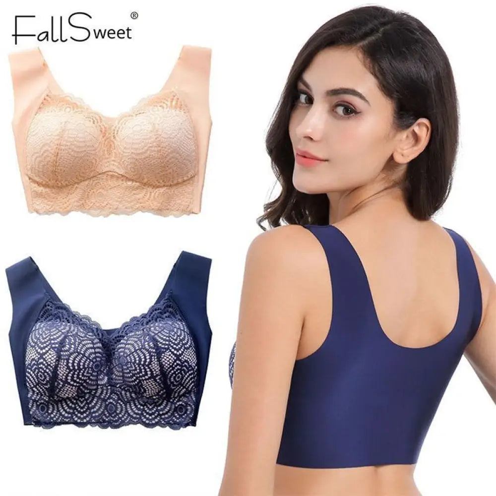 Ultimate Lift Stretch Full-Figure Seamless Lace Cut-Out Bra