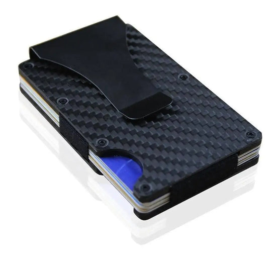 Ultra-Slim Carbon Fiber Card Holder – RFID Blocking
