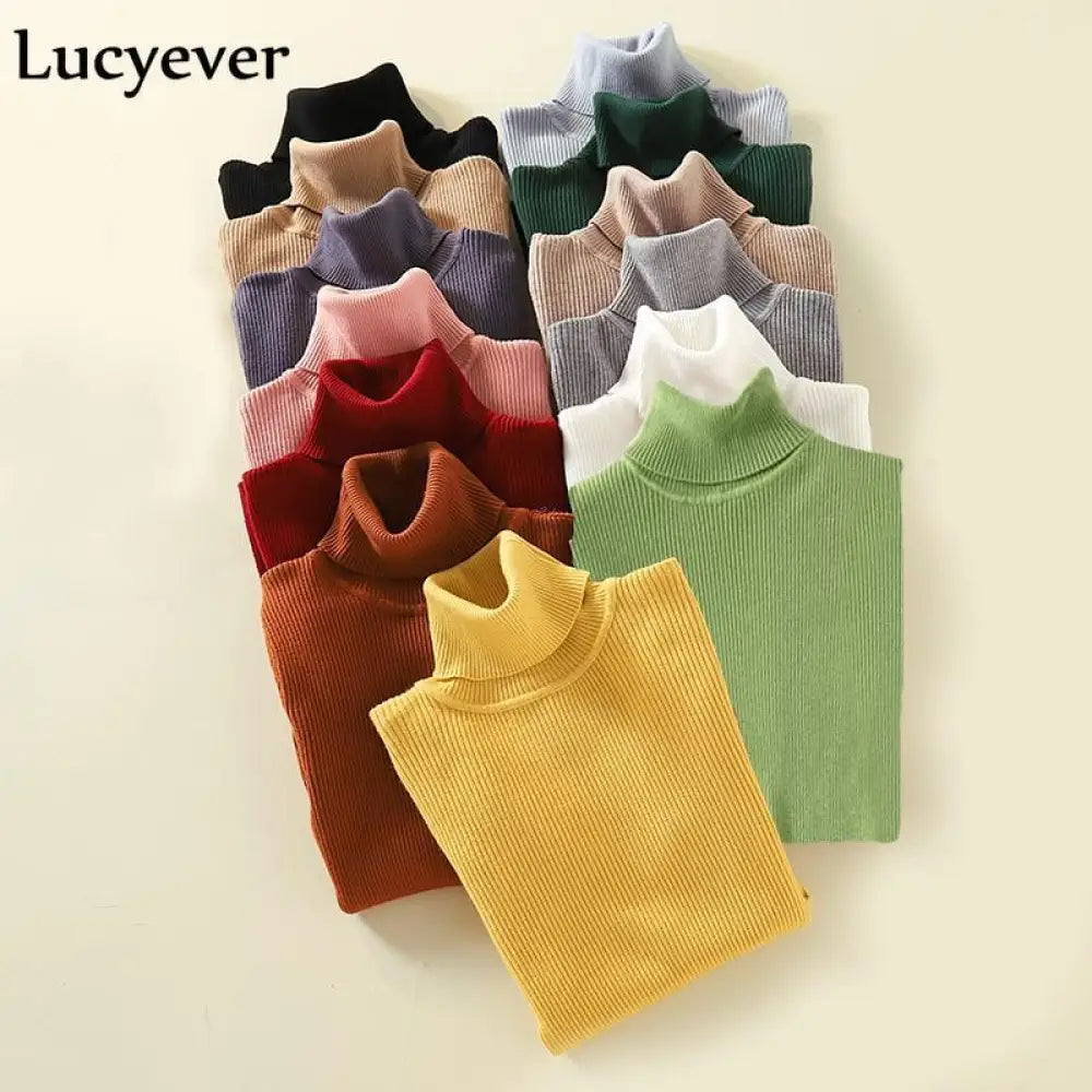 Ultra-Soft Thermal Turtleneck Jumper – 19 Colors, One Size