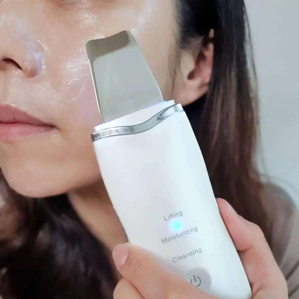 Ultrasonic Skin Scrubber – 3 Modes, Deep Cleanse & Lift