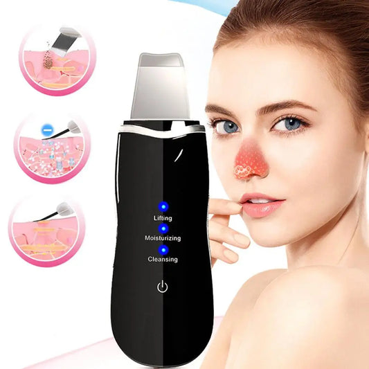 Ultrasonic Skin Scrubber – 3 Modes, Deep Cleanse & Lift