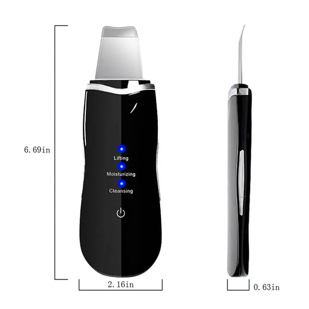 Ultrasonic Skin Scrubber – 3 Modes, Deep Cleanse & Lift