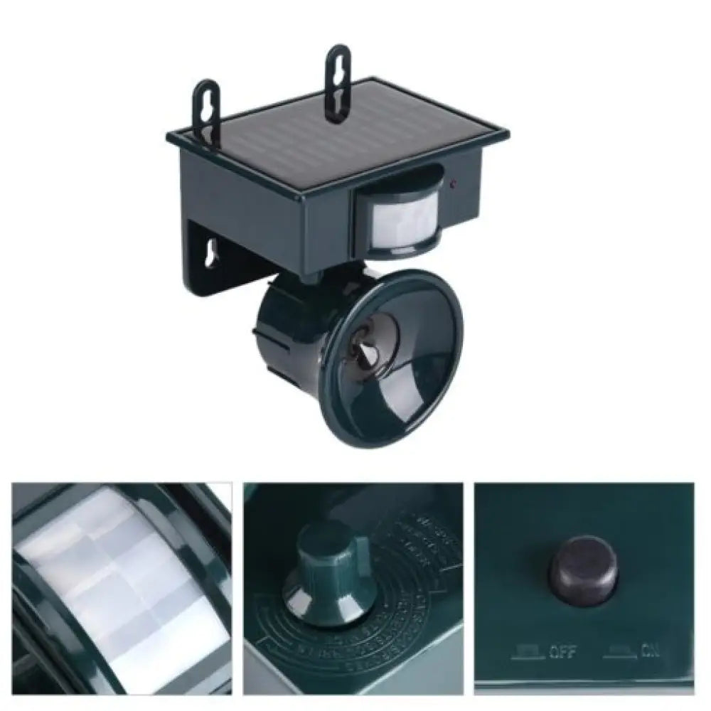 Ultrasonic Solar Animal Repeller – 5000 sq ft, Motion Sensor