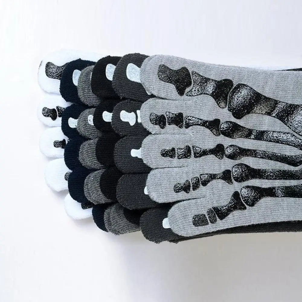 Unisex Ankle Bone Socks – Skeleton Print, 3 Colors