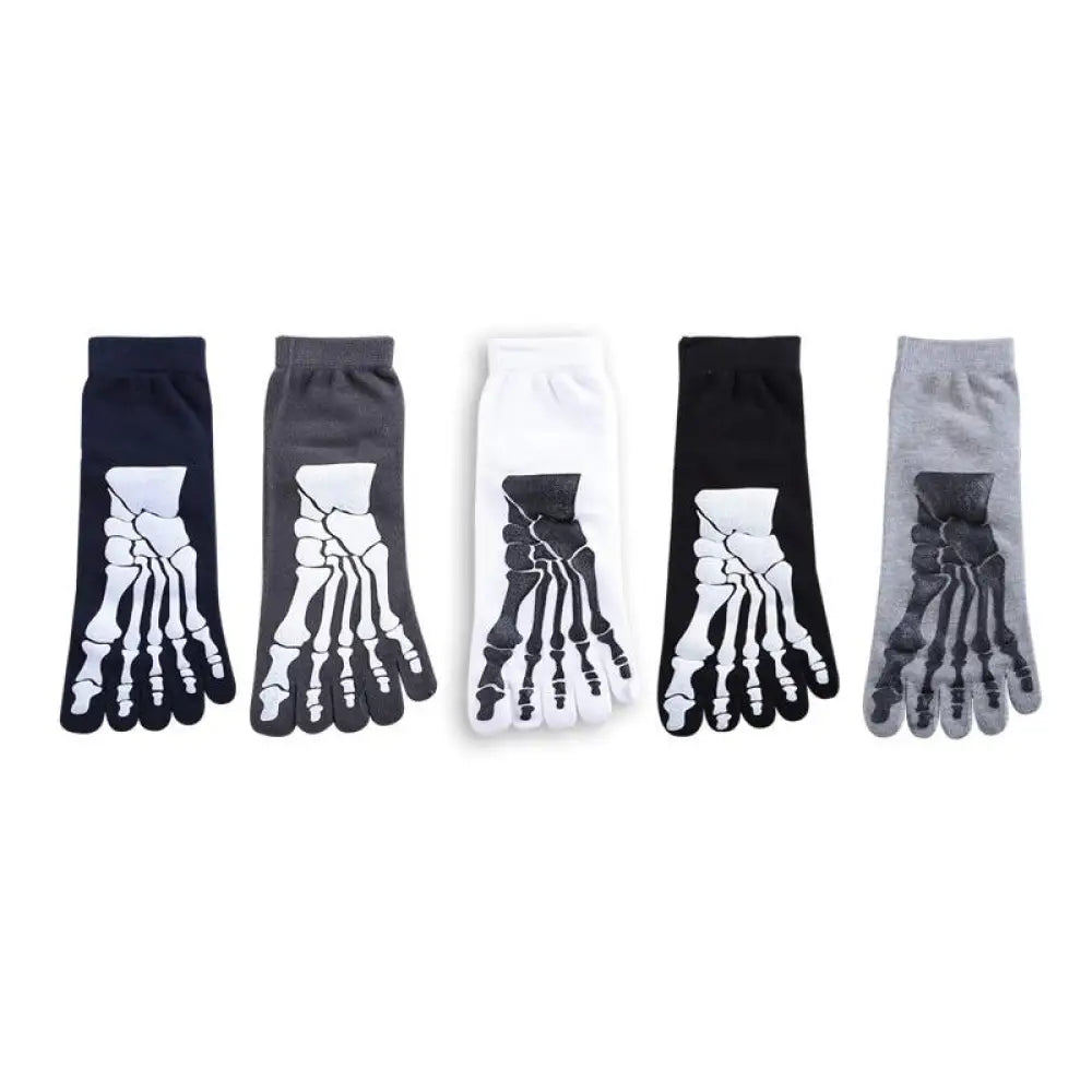 Unisex Ankle Bone Socks – Skeleton Print, 3 Colors