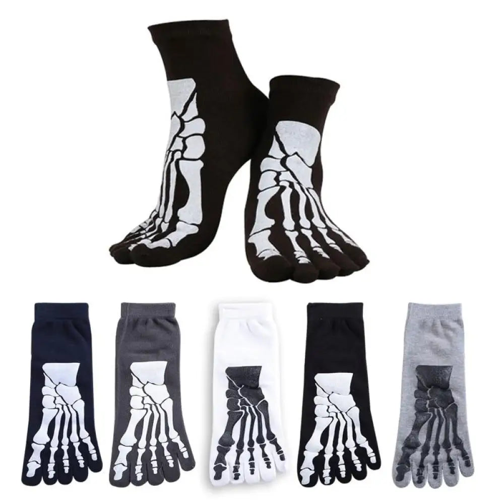 Unisex Ankle Bone Socks – Skeleton Print, 3 Colors