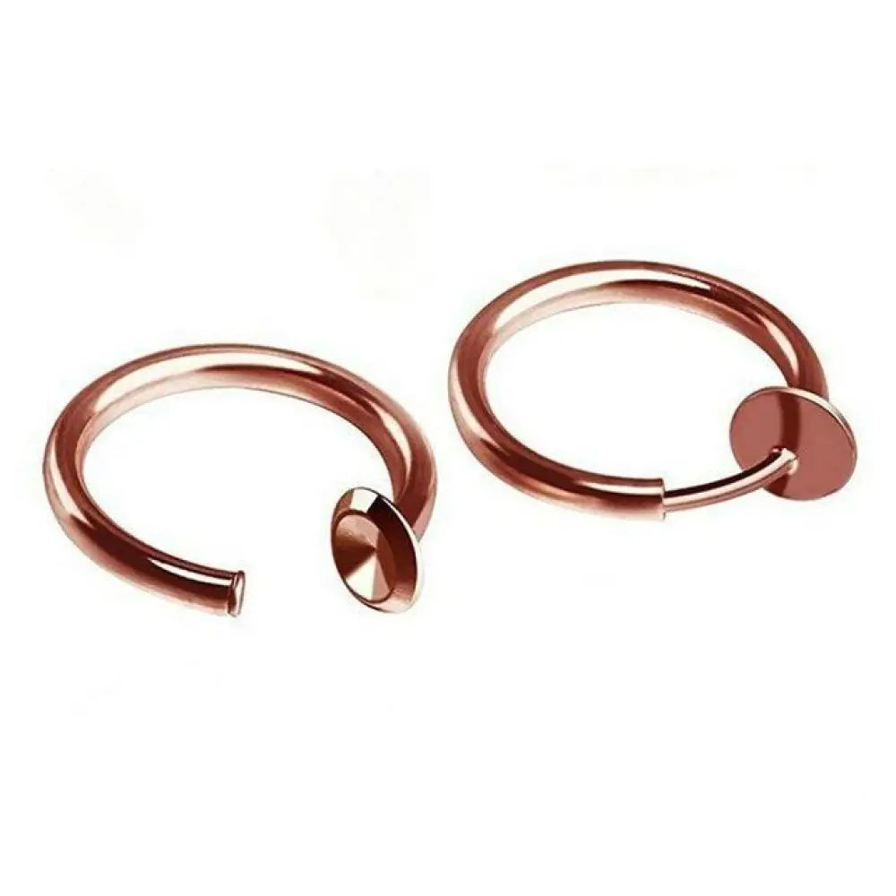 Unisex Stainless Steel Retractable Hoop