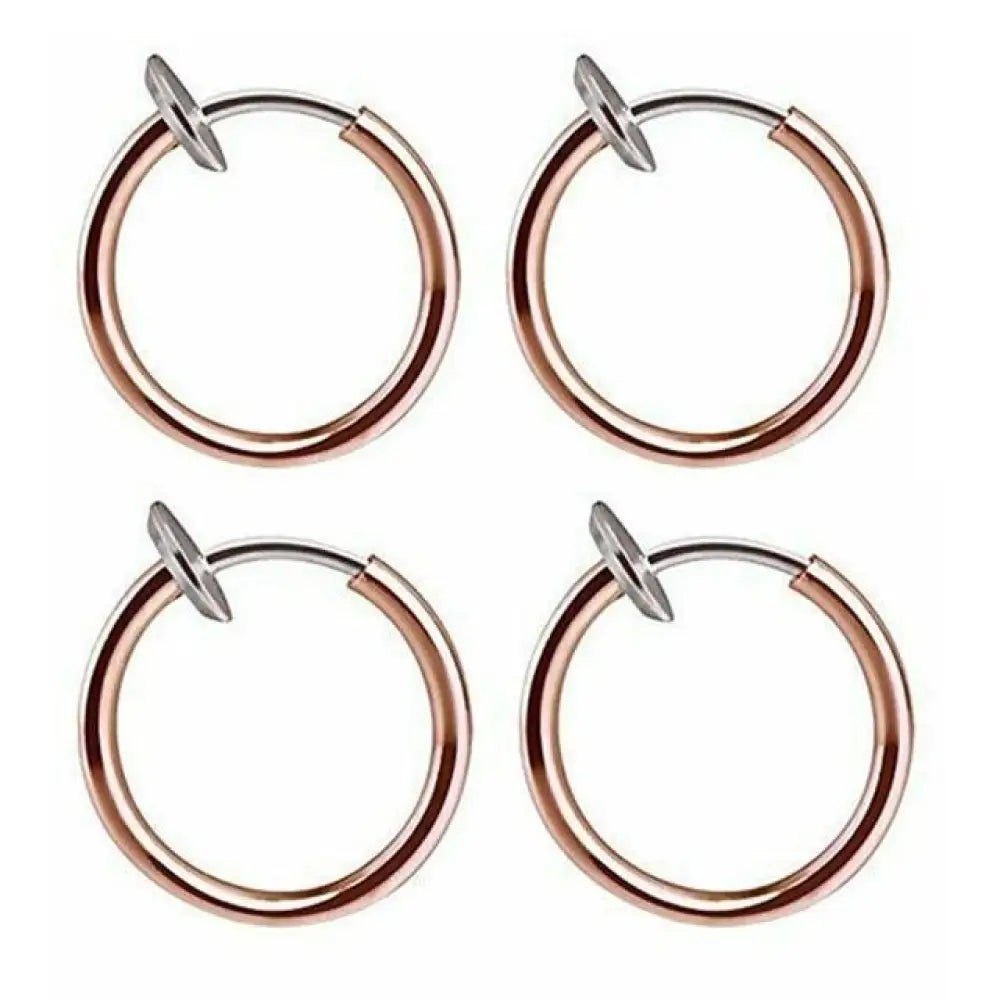 Unisex Stainless Steel Retractable Hoop