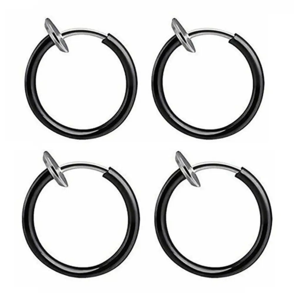 Unisex Stainless Steel Retractable Hoop