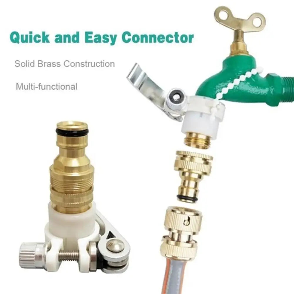 Universal 3-in-1 Brass Hose Tap Connector Leak-Proof Faucet Adapter Set