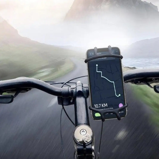 Universal 360° Bike Phone Mount – Silicone, All Handlebars