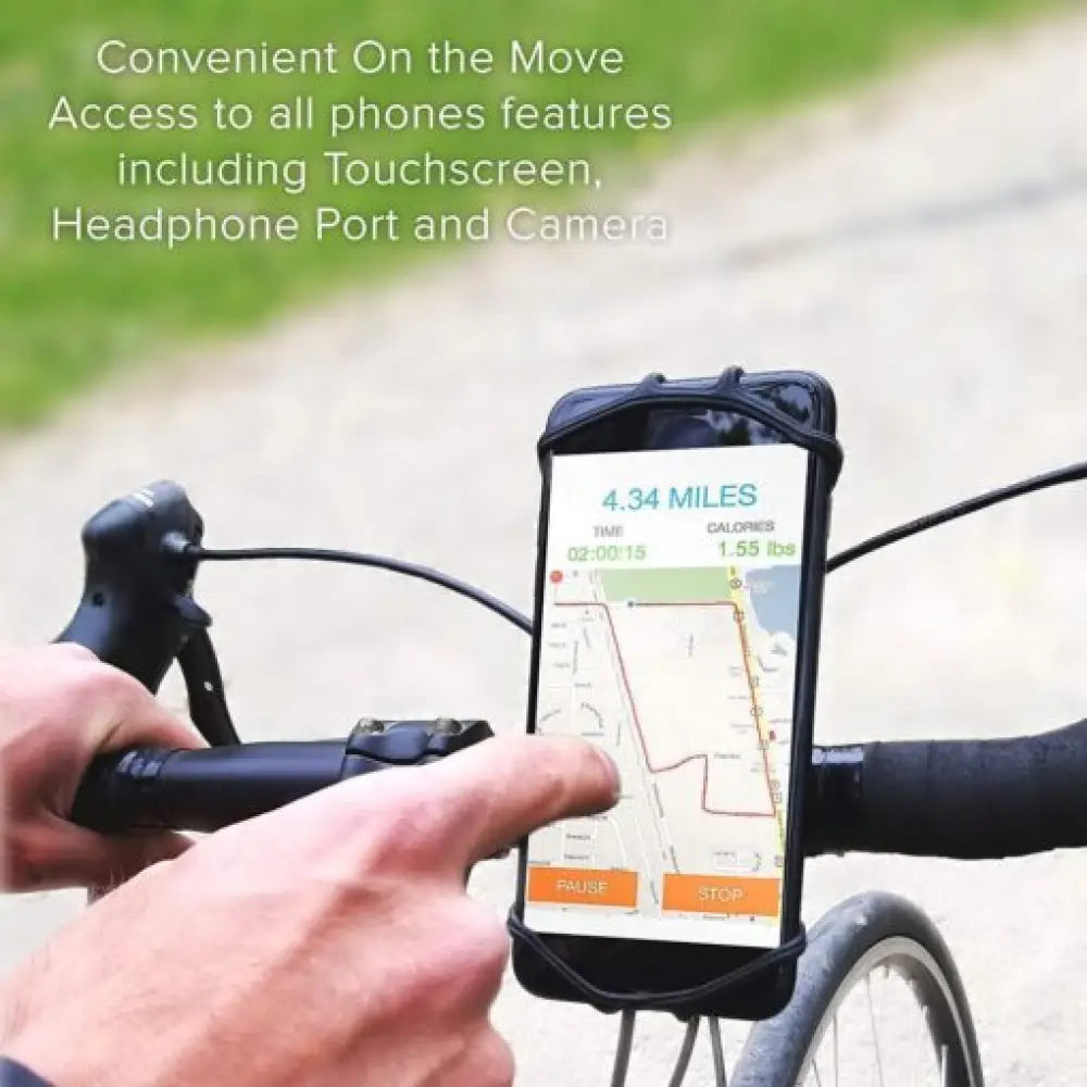 Universal 360° Bike Phone Mount – Silicone, All Handlebars