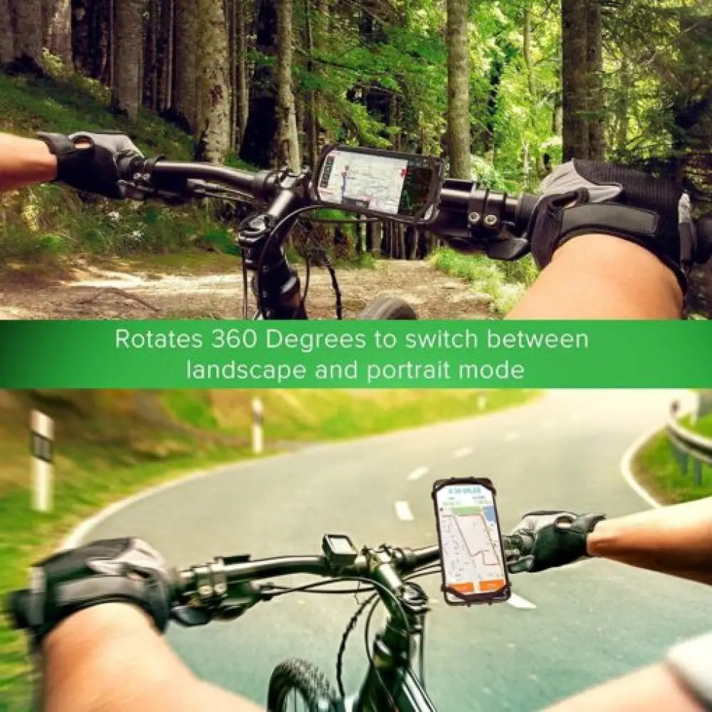 Universal 360° Bike Phone Mount – Silicone, All Handlebars