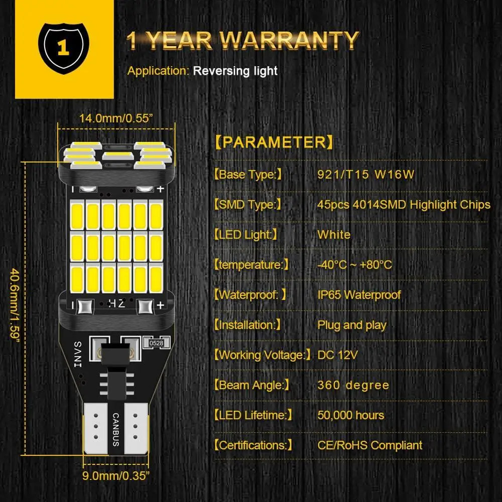 Universal LED Taillights – 48 SMD Chips, Plug & Play