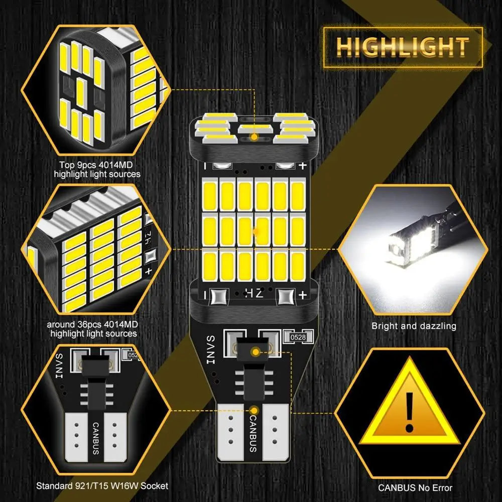 Universal LED Taillights – 48 SMD Chips, Plug & Play