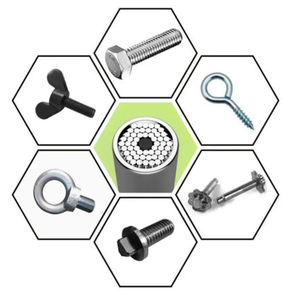 Universal Socket Wrench – 54-Pin Self-Adjusting 7–19mm