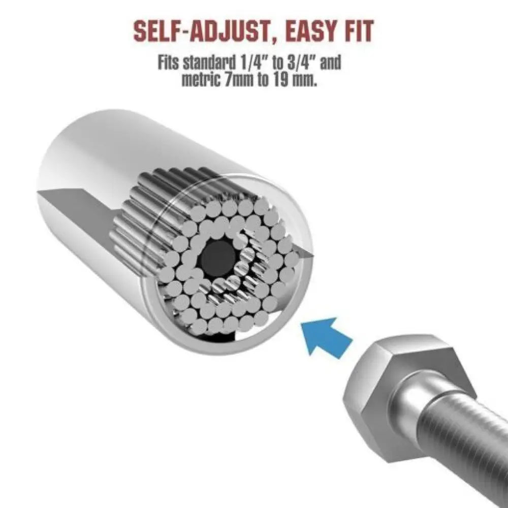 Universal Socket Wrench – 54-Pin Self-Adjusting 7–19mm