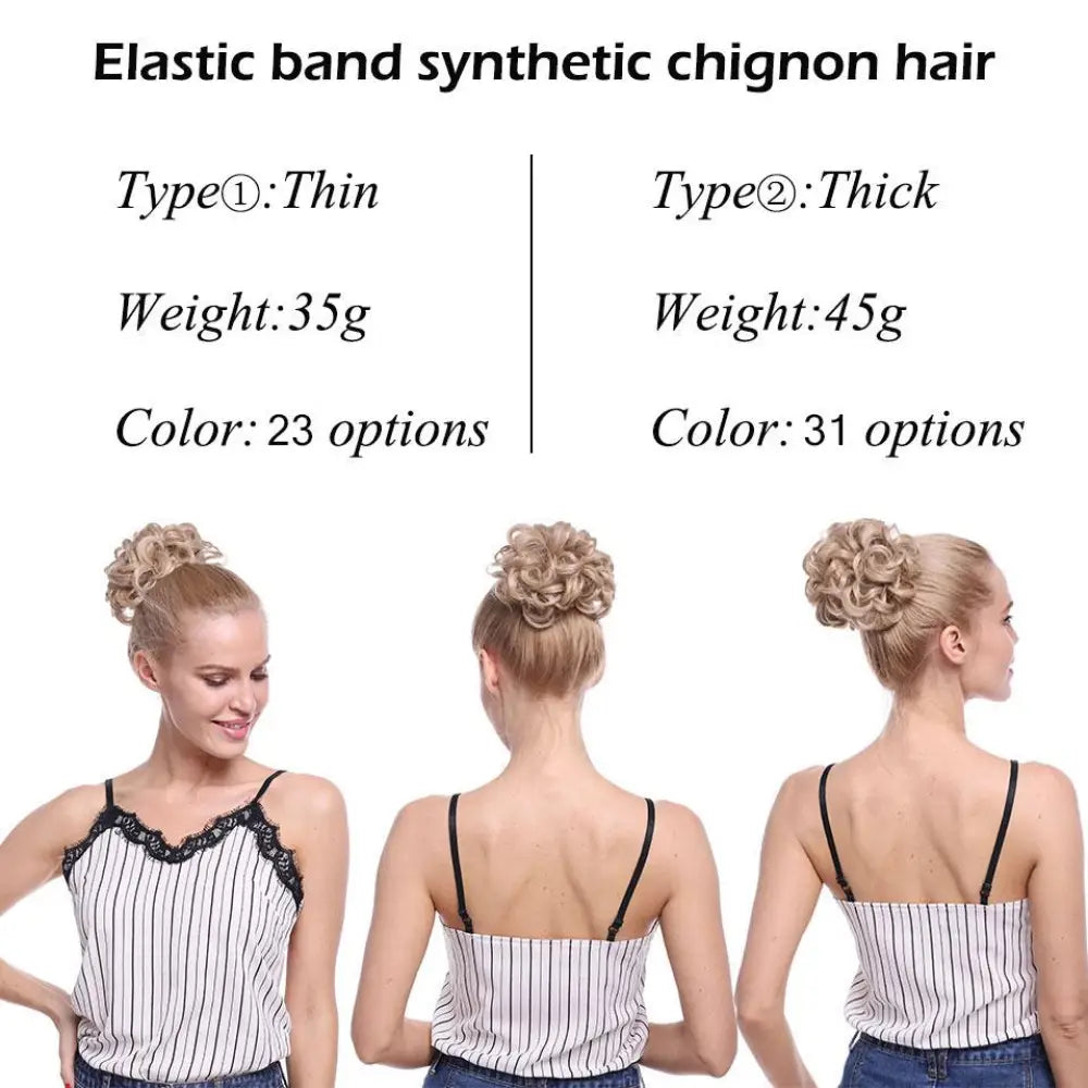 Updo Curly Bun Extension – Instant Volume Hair Piece