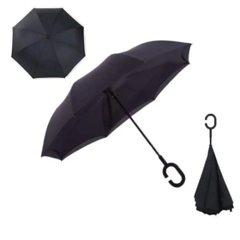 Upside Down Reverse Double Skin Umbrella – Windproof
