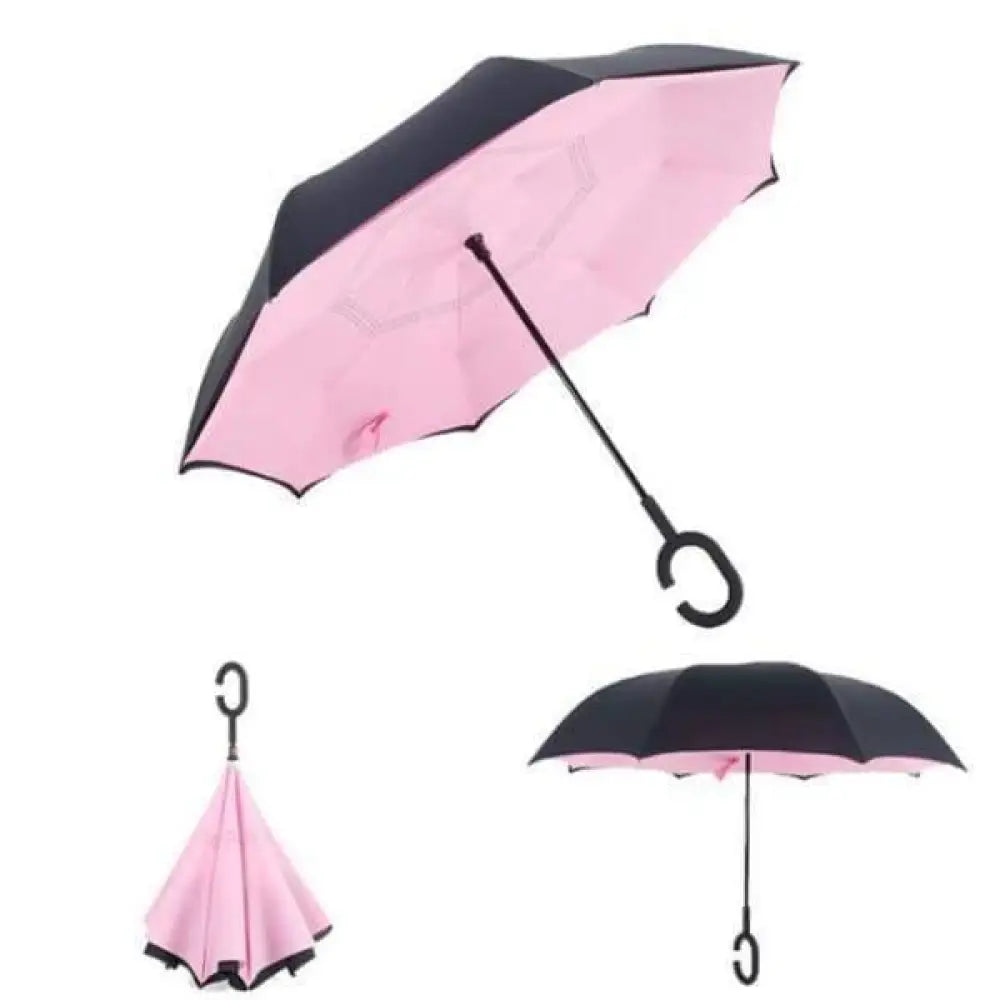 Upside Down Reverse Double Skin Umbrella – Windproof