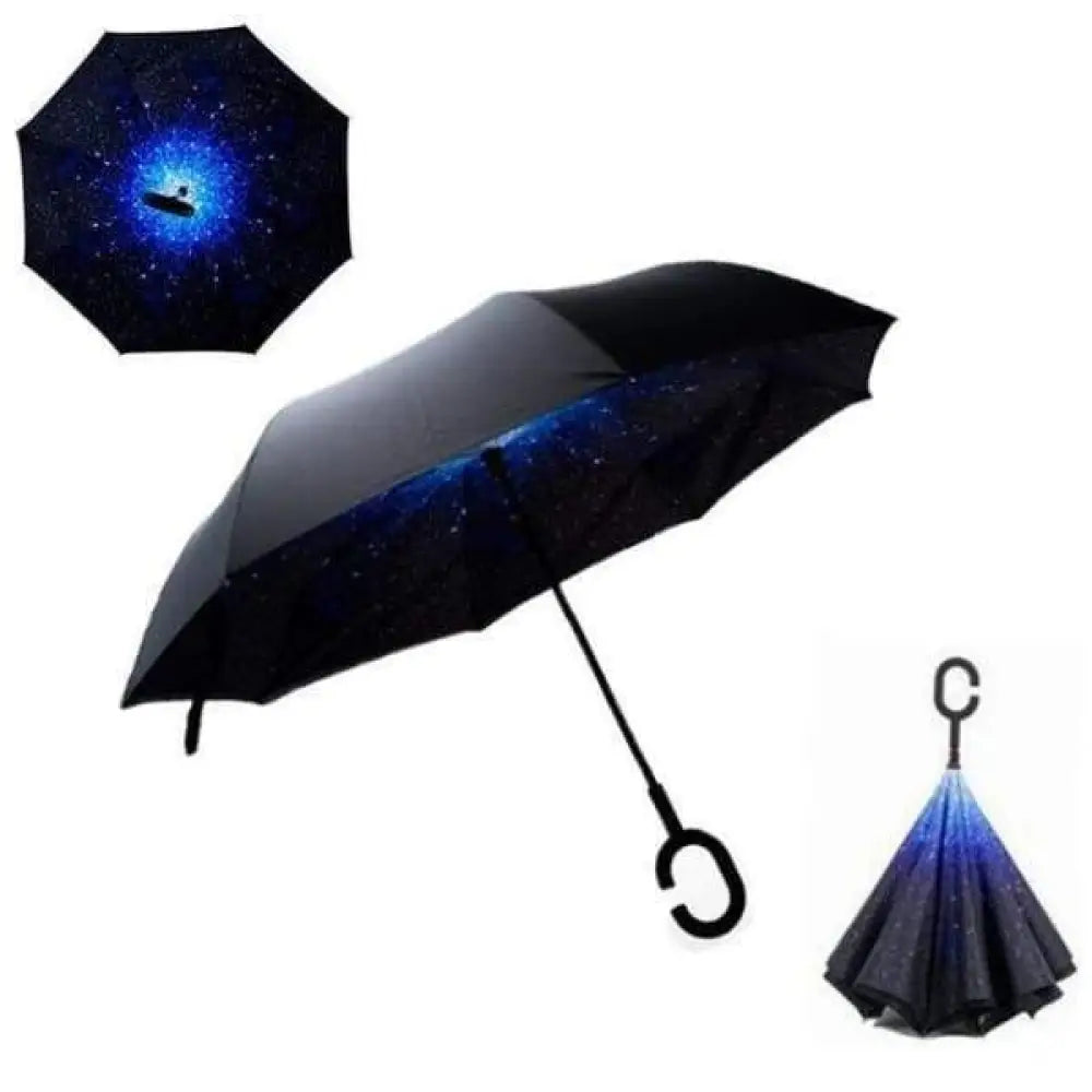 Upside Down Reverse Double Skin Umbrella – Windproof