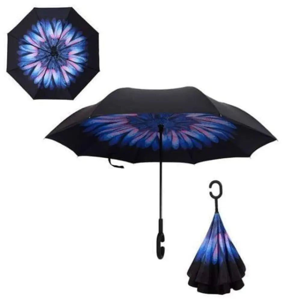 Upside Down Reverse Double Skin Umbrella – Windproof