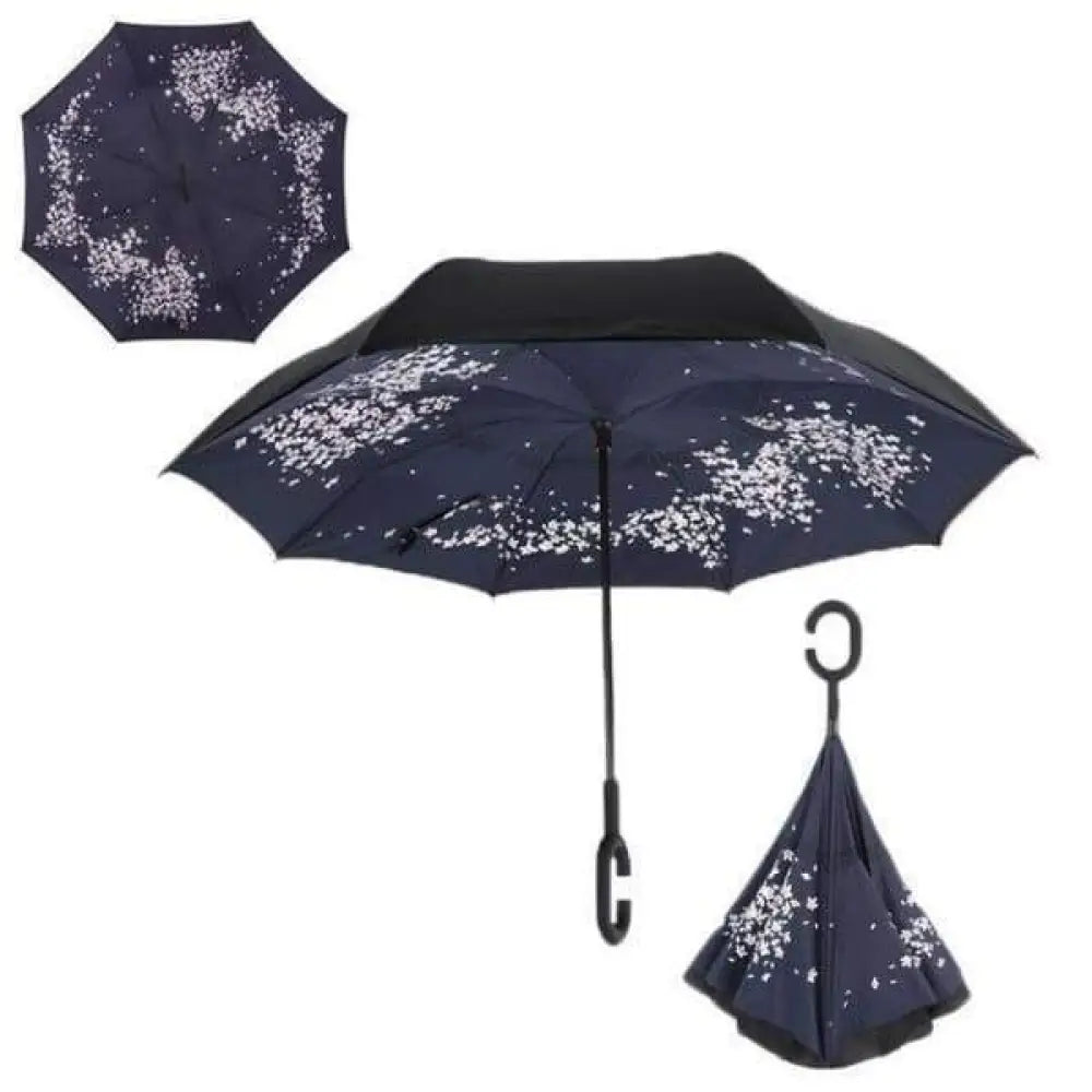 Upside Down Reverse Double Skin Umbrella – Windproof