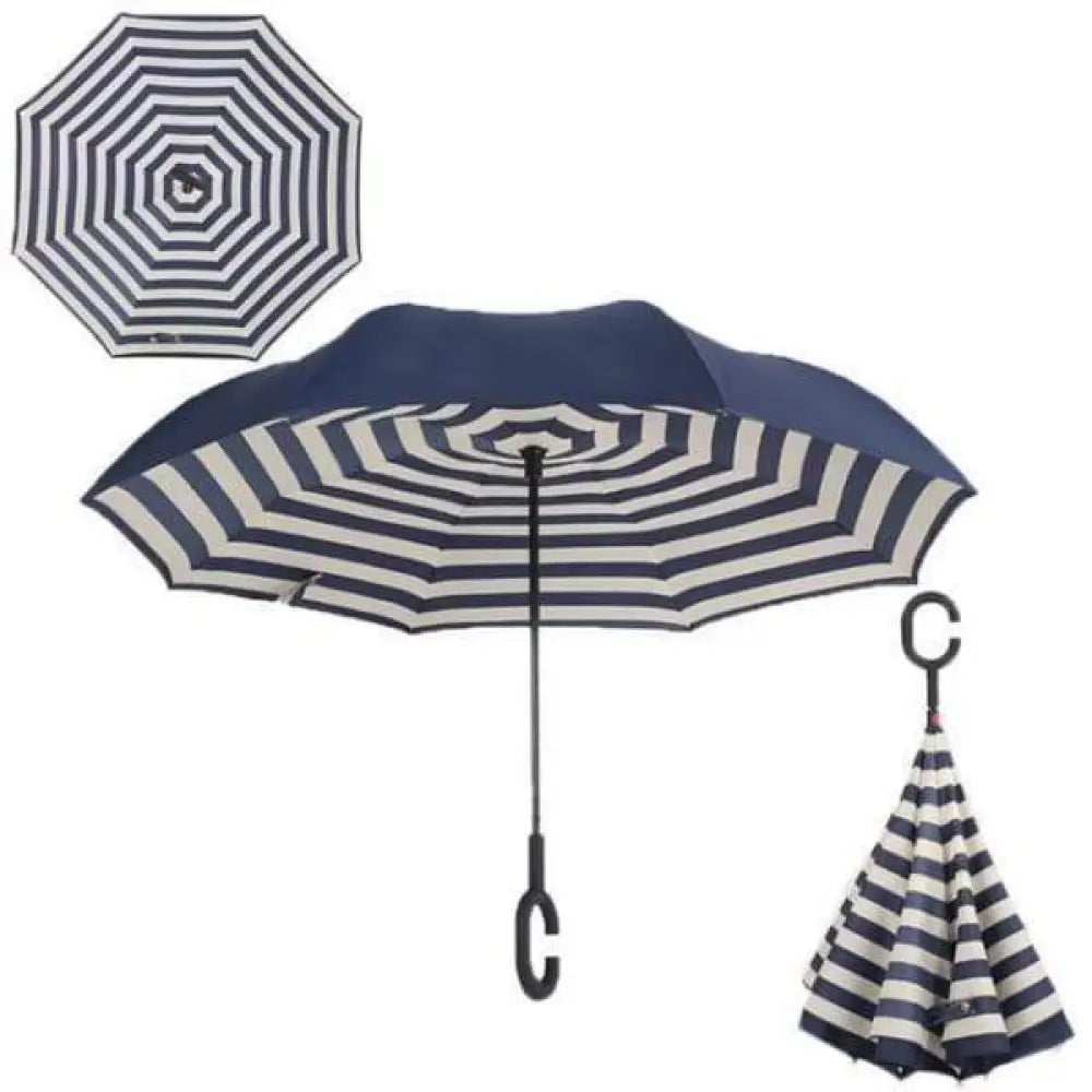 Upside Down Reverse Double Skin Umbrella – Windproof