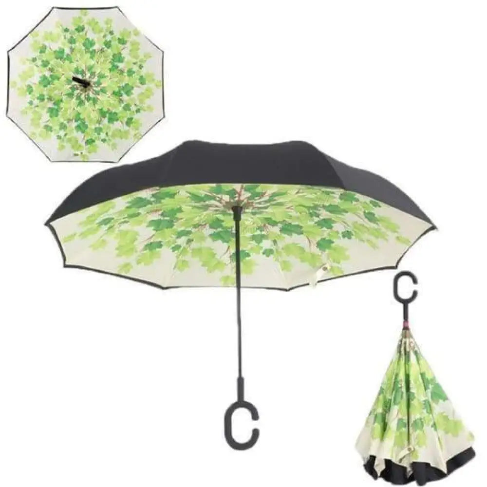 Upside Down Reverse Double Skin Umbrella – Windproof