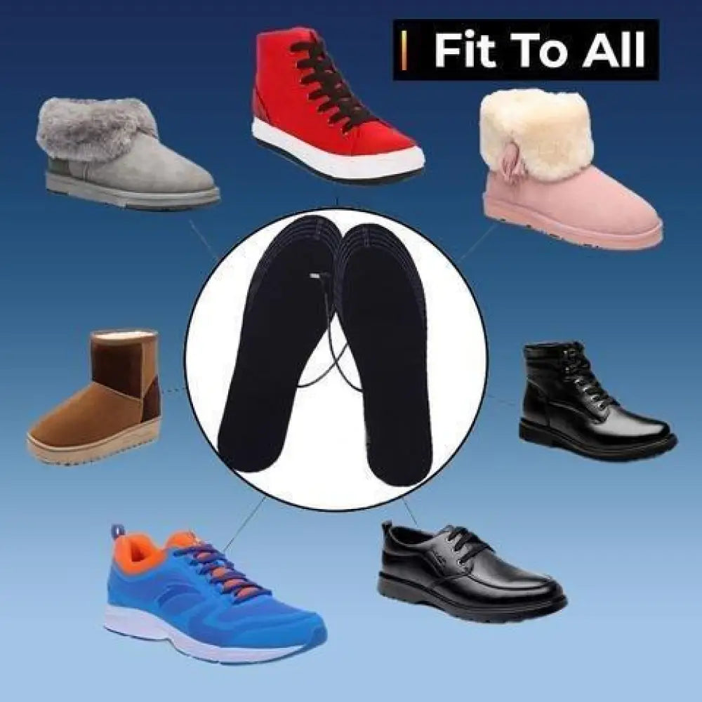 USB Heated Shoe Insoles – Rechargeable Electric Warming Insoles
