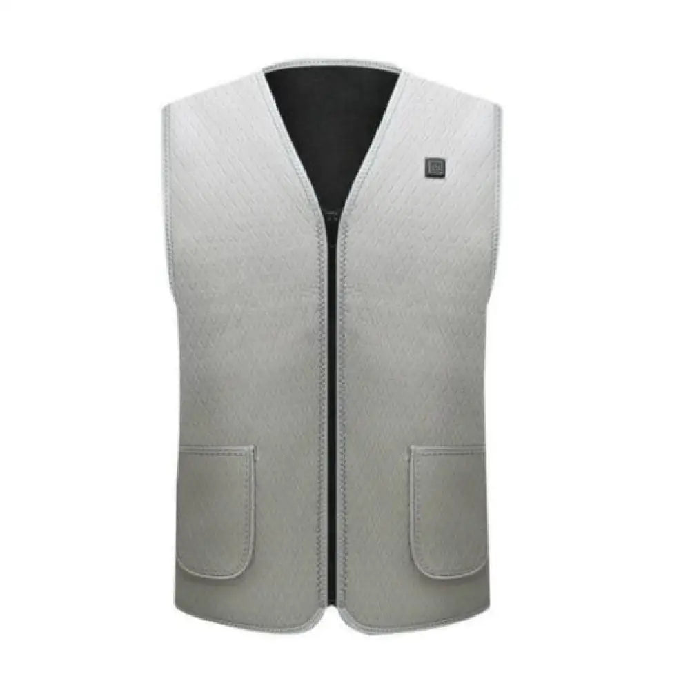 USB Heated Vest – 3-Level Carbon Fiber Electric Warming Vest