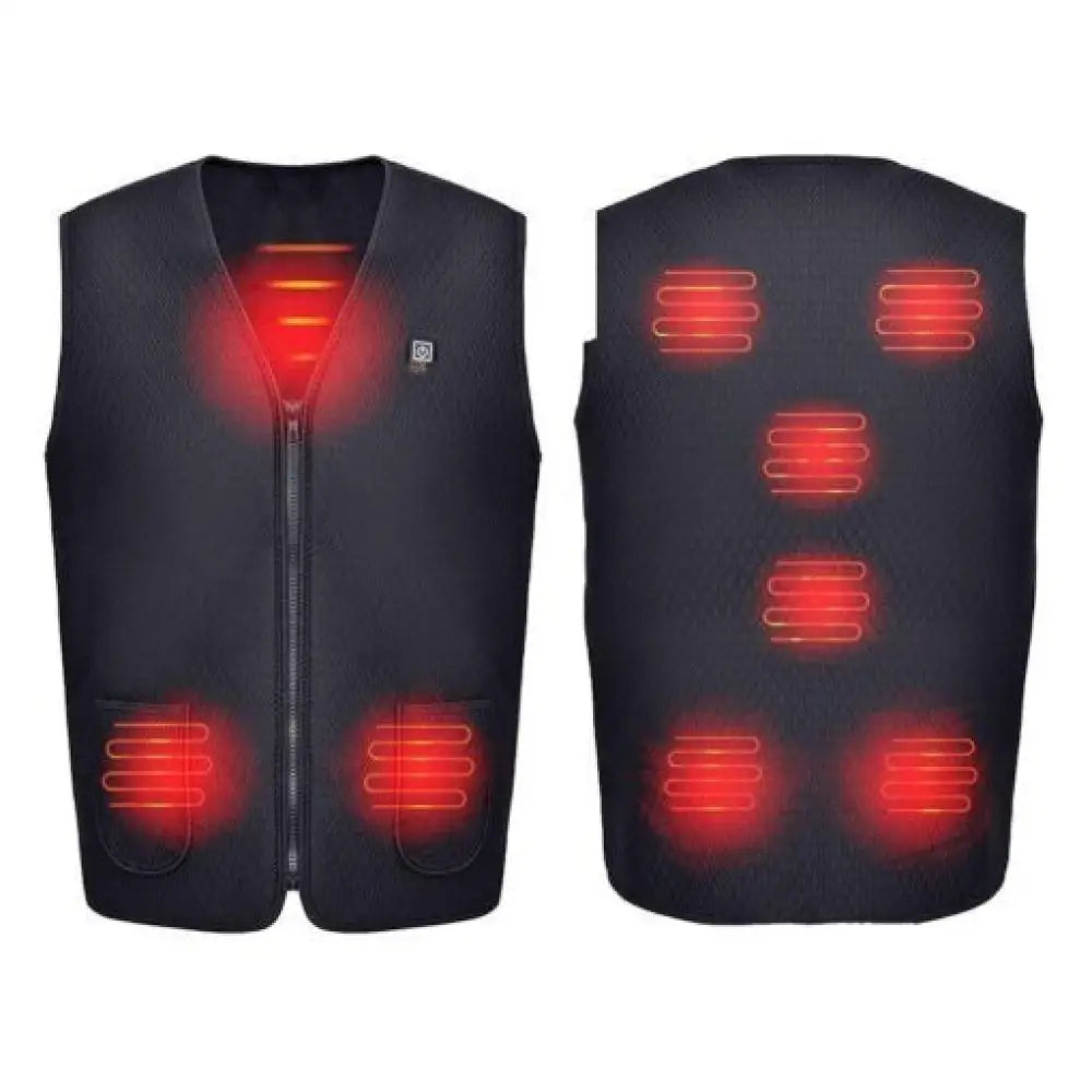 USB Heated Vest – 3-Level Carbon Fiber Electric Warming Vest