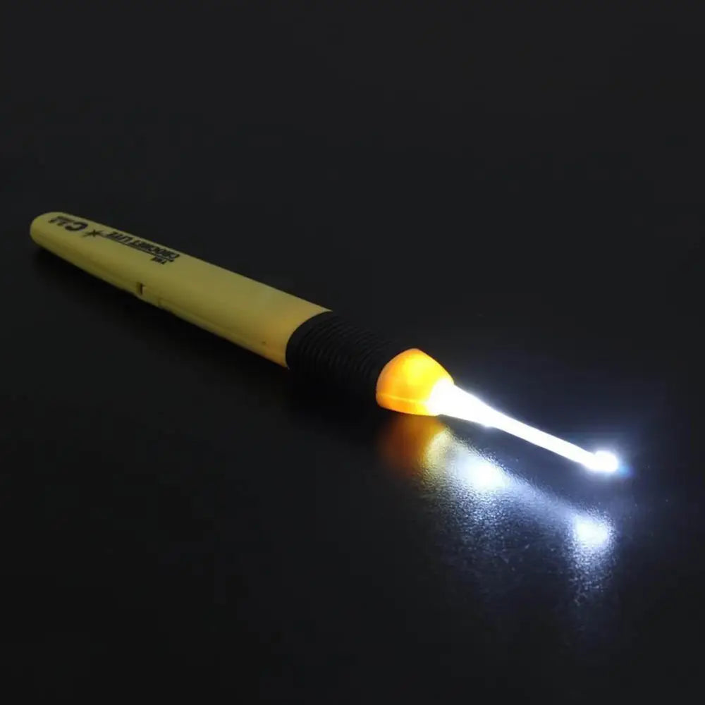 USB Rechargeable LED Lighted Crochet Hooks – 9-in-1 Set