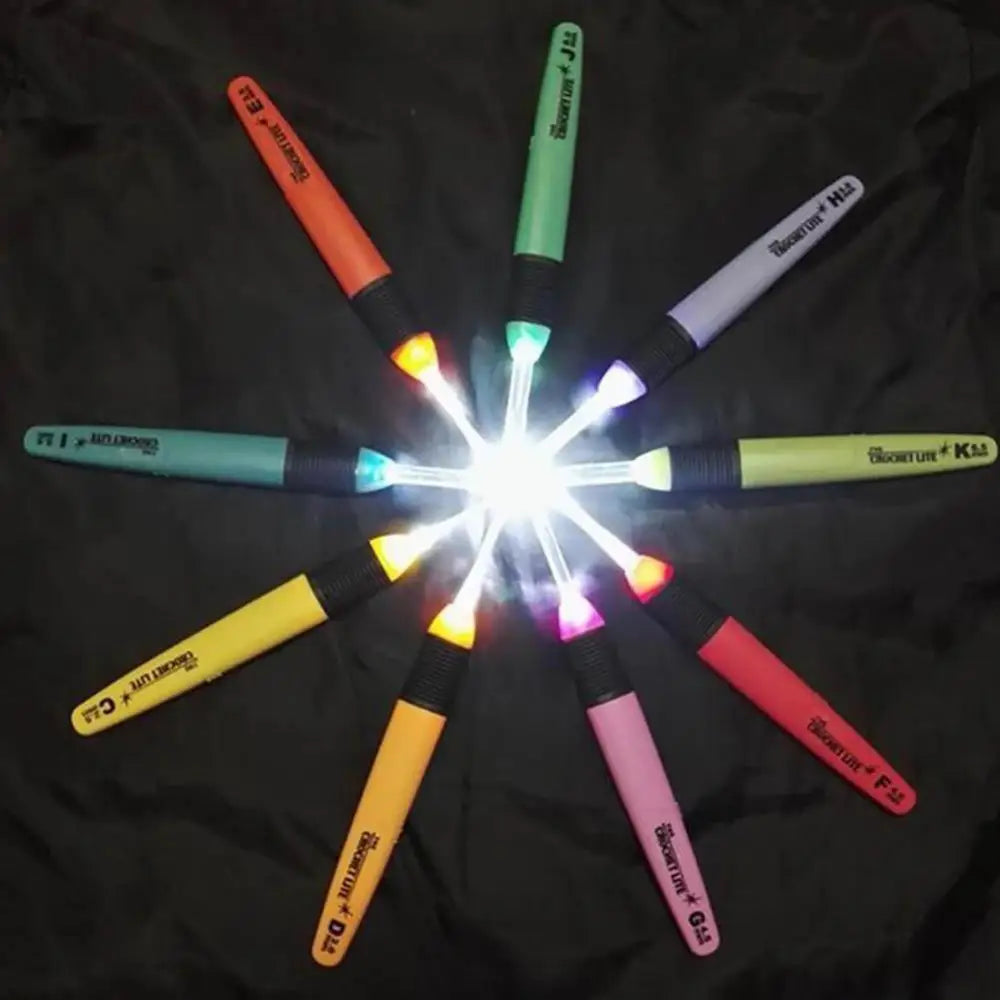 USB Rechargeable LED Lighted Crochet Hooks – 9-in-1 Set