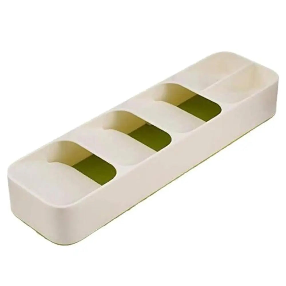 Space-Saving Utensil Separator Stacked Cutlery Drawer Organizer