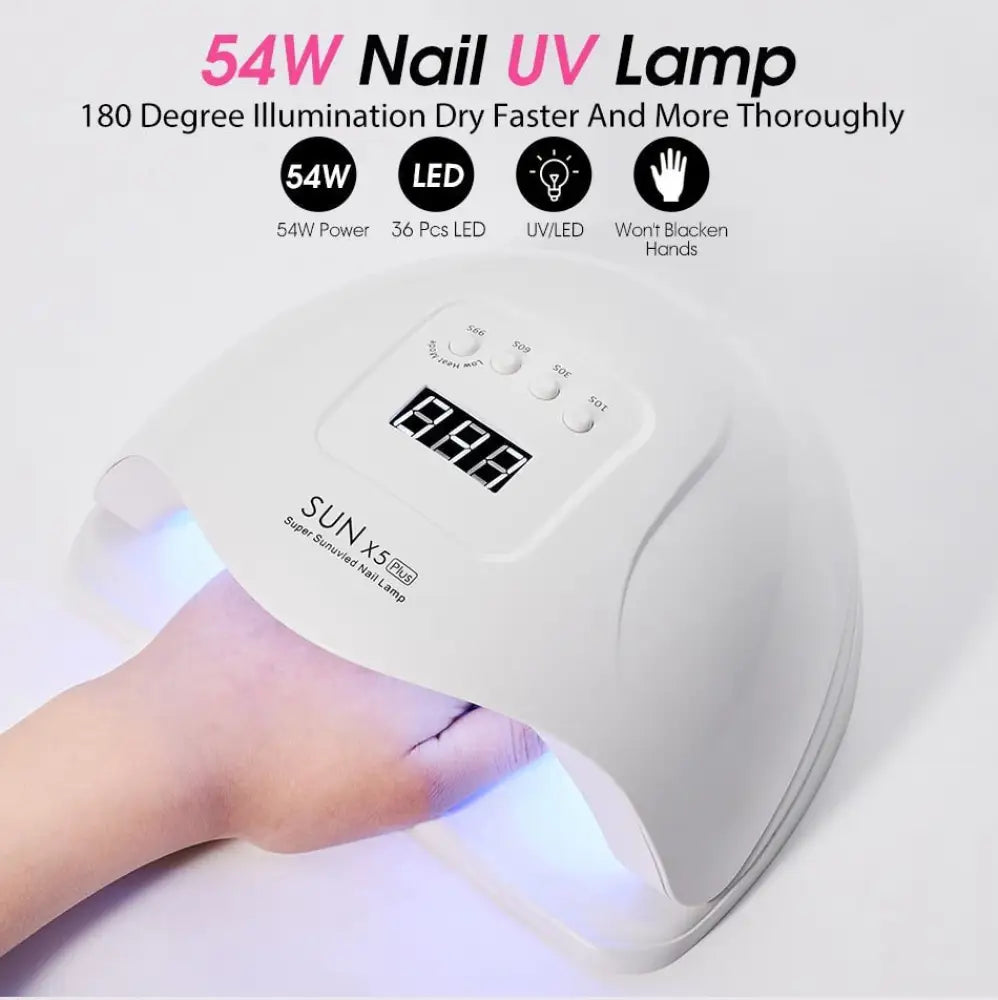 UV LED Nail Lamp – Professional Gel Polish Curing Dryer