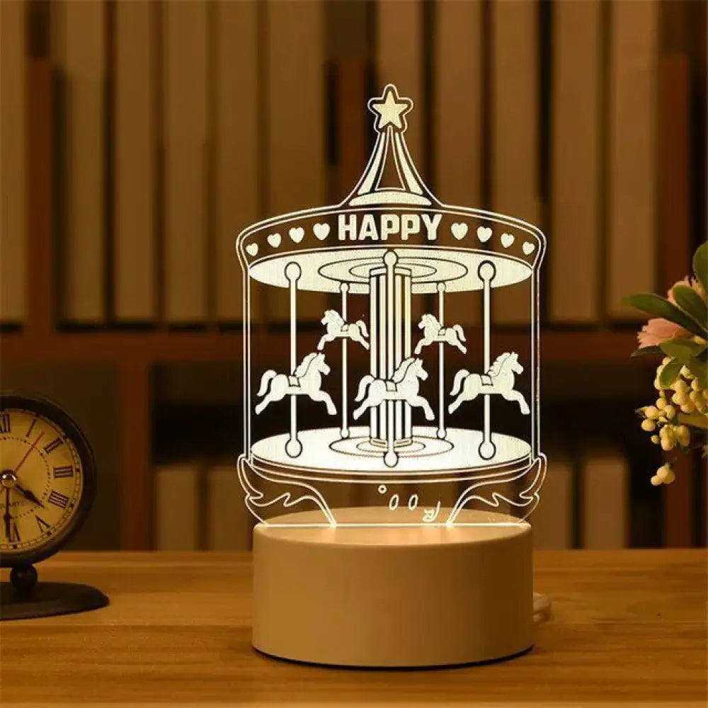 Valentine's Day Gift Birthday Anniversary Gifts Heart I Love You Acrylic LED Light