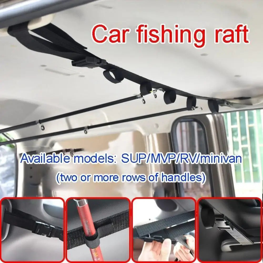 Vehicle Fishing Rod Holder Straps (2 Straps)