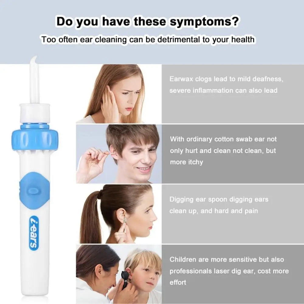 Vibrating Ear Cleaner – Safe Gentle Electric Earwax Remover