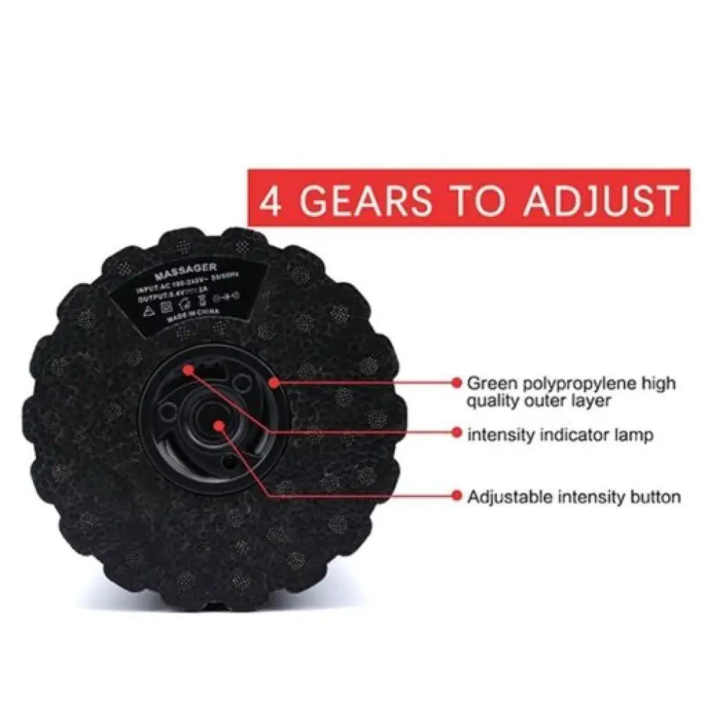 Vibrating Foam Roller Massager – 4-Speed Muscle Recovery Tool