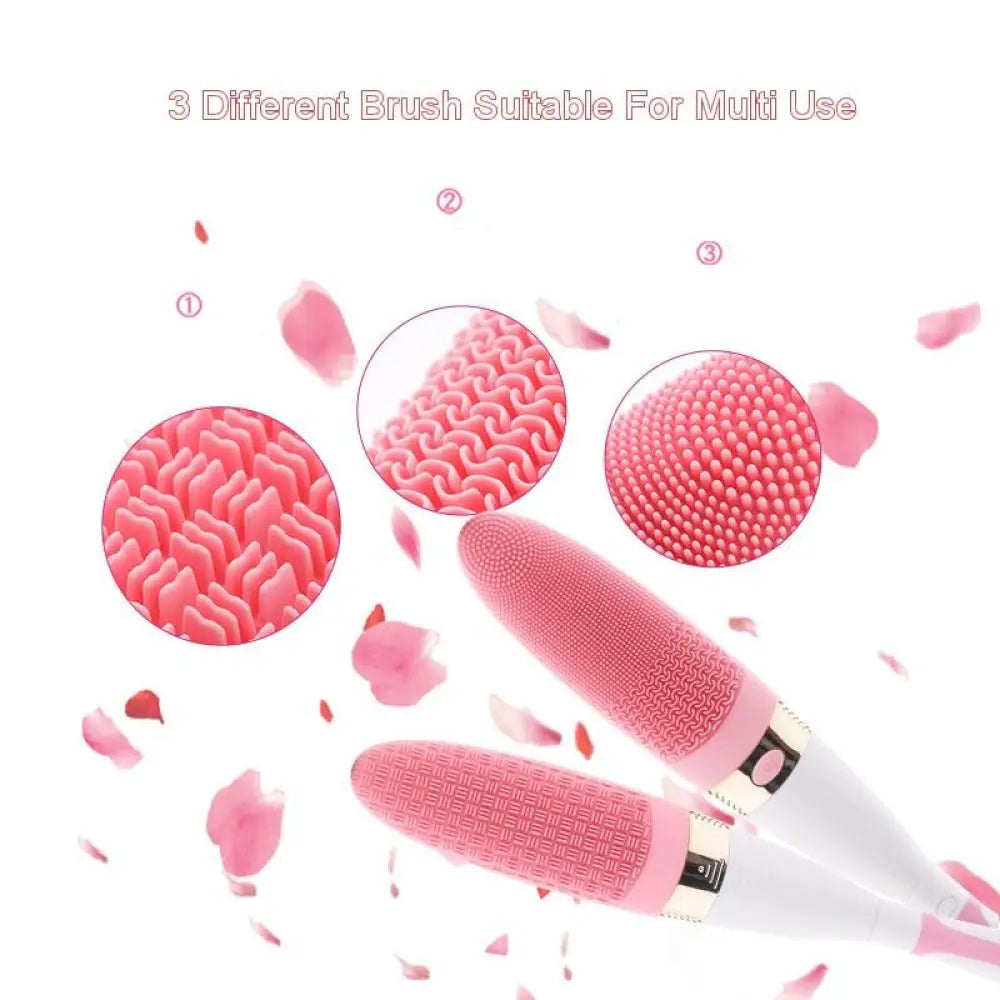 Vibrating Scrub Brush – 5-Speed Face & Body Cleansing Brush