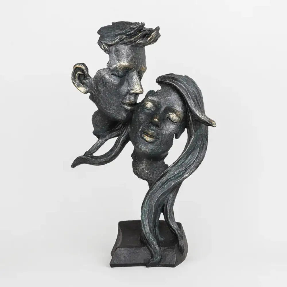 Vintage Kiss Face Mask Sculpture