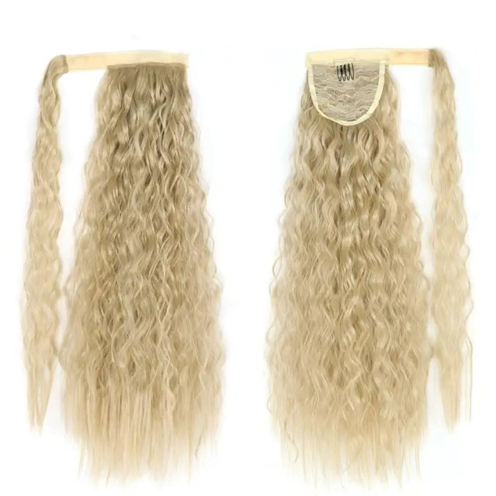 Voluminous Wavy Ponytail Extension – 22-Inch Clip-In Hair