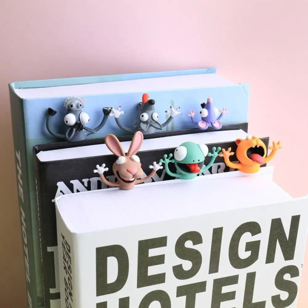 Wacky 3D Animal Bookmark Palz – Fun PVC Reading Bookmarks