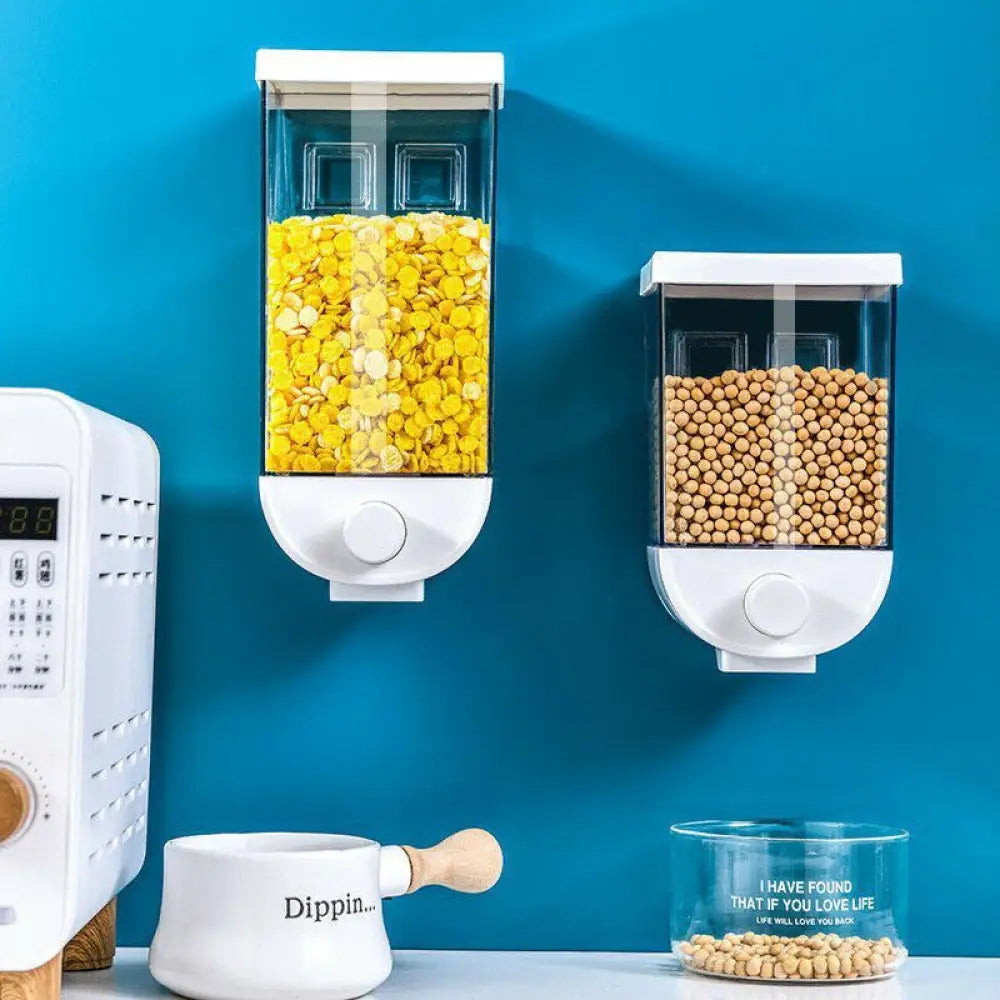 Wall-Mounted Cereal Dispenser – Airtight Dry Food Storage