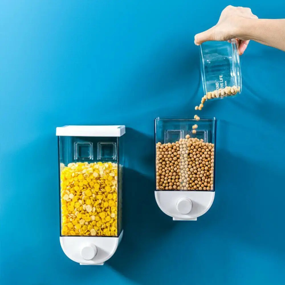 Wall-Mounted Cereal Dispenser – Airtight Dry Food Storage